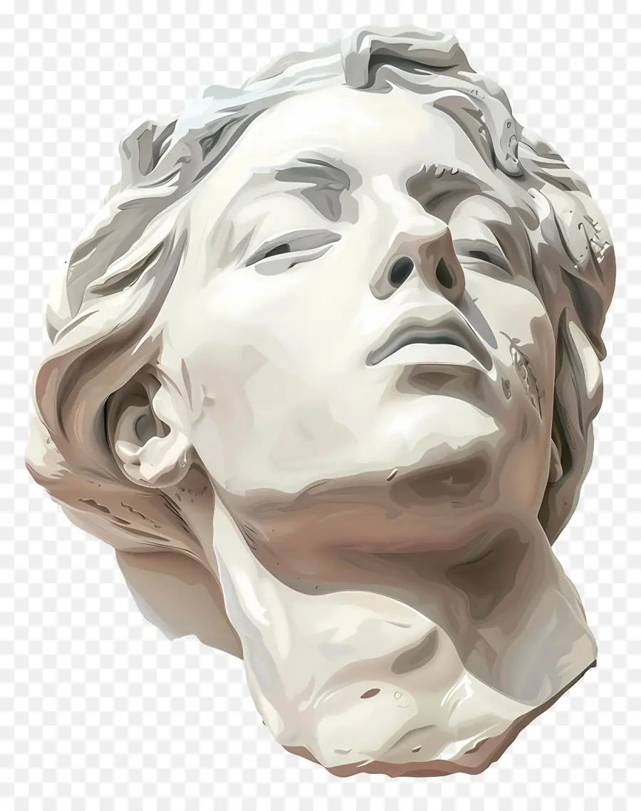 Cabeza De Yeso，Estatua PNG