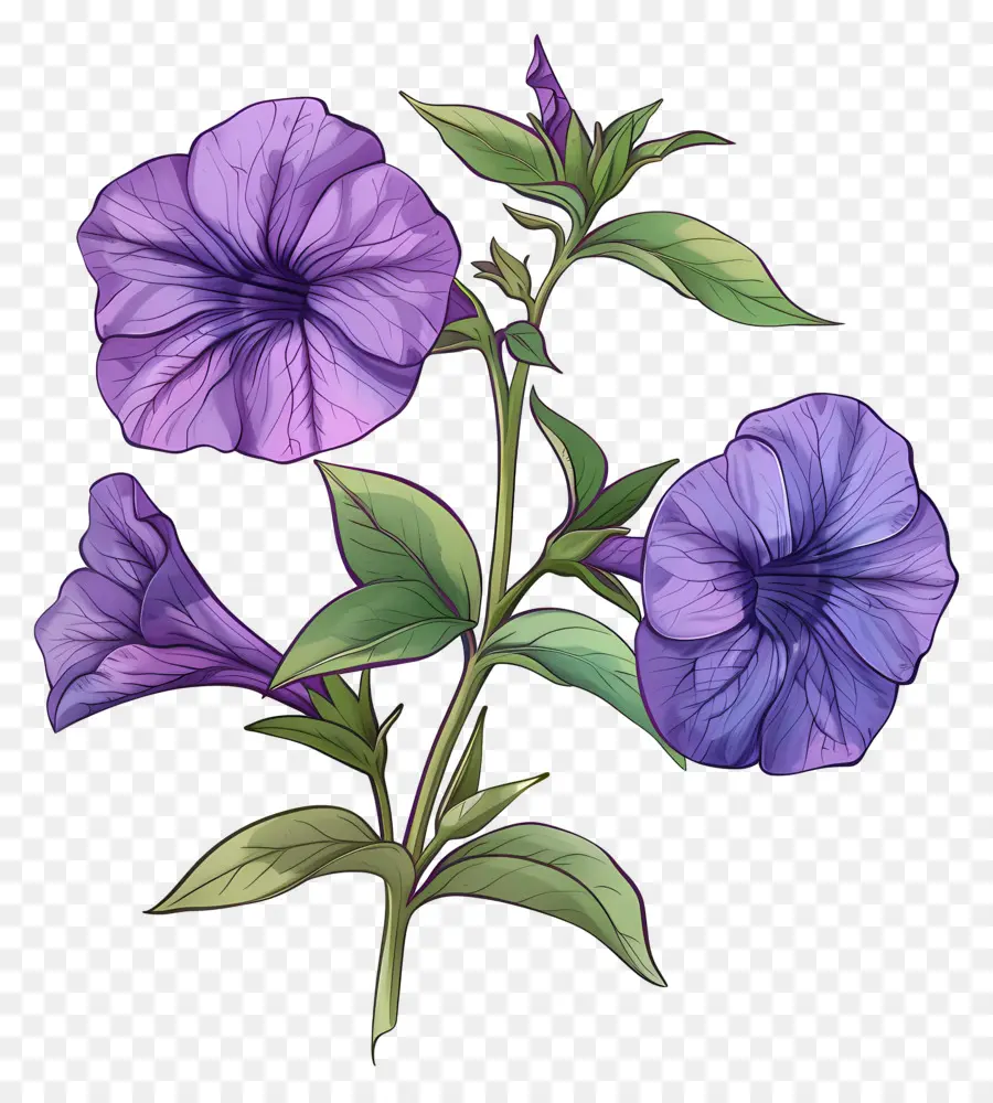 Petunia Flores，Gloria De La Mañana PNG