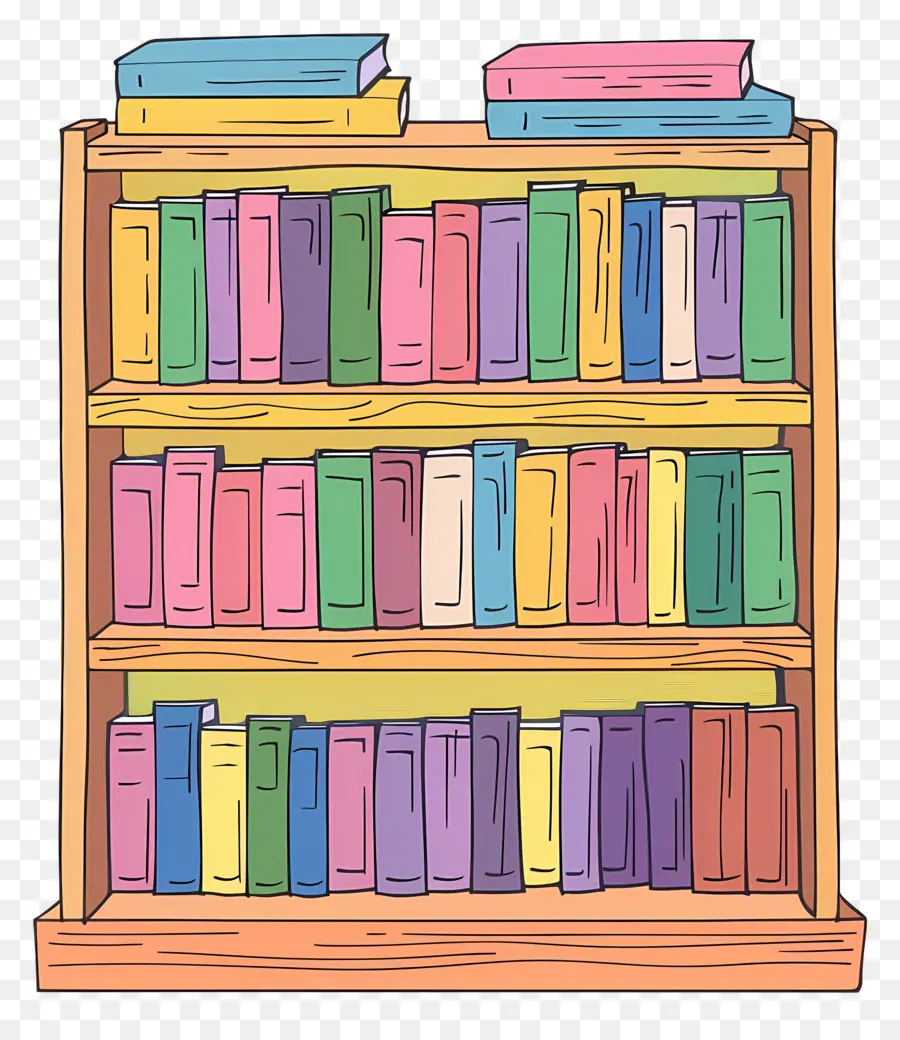 Estantería De Madera，Bookshelf PNG