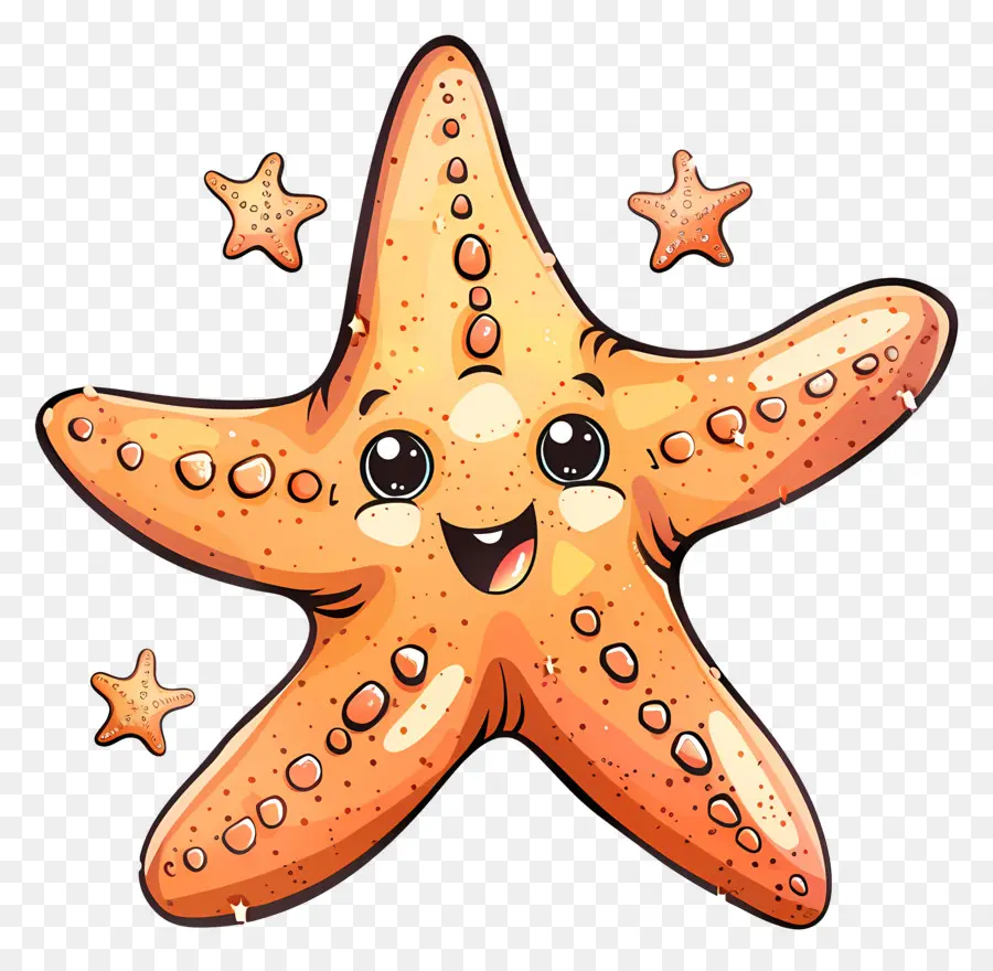 De Dibujos Animados De Estrellas De Mar，Estrella De Mar PNG