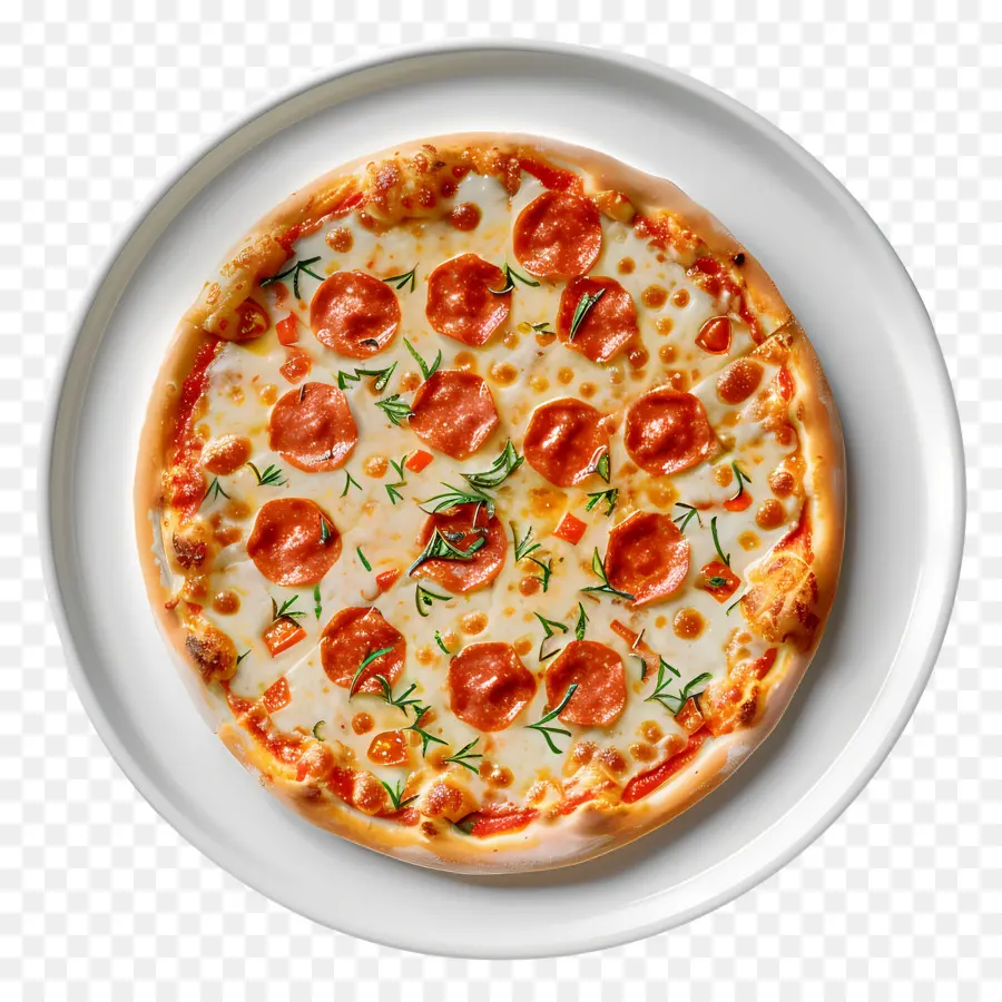 Pizza De La Placa，Pizza De Pepperoni PNG