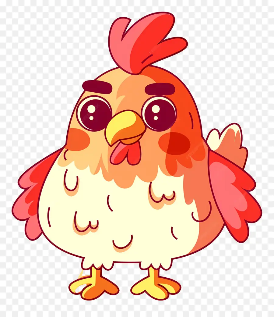 Chicken Cartoon，Lindo Pollo PNG