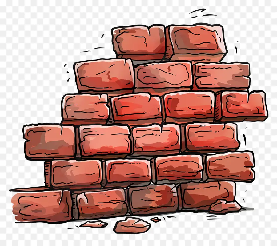 La Pared De Ladrillo，Pila De Ladrillos PNG