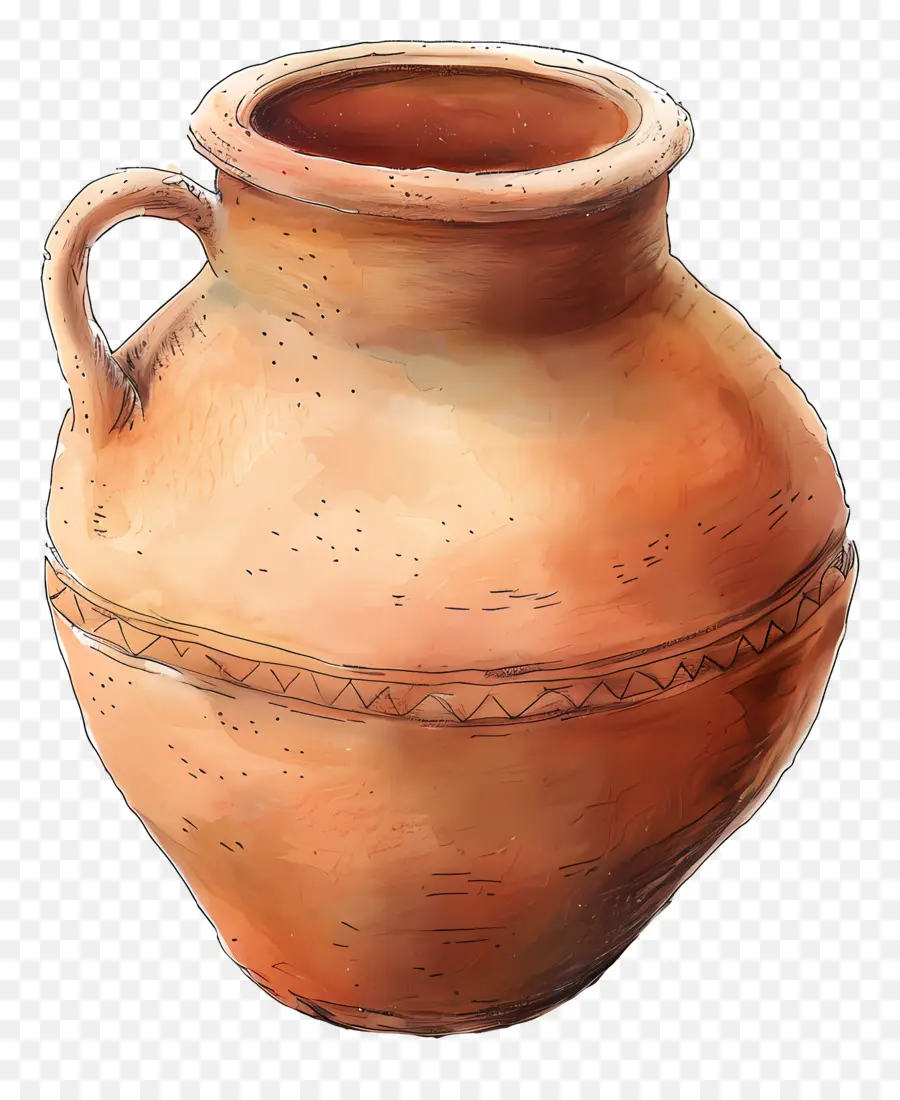 Olla De Barro，Florero PNG