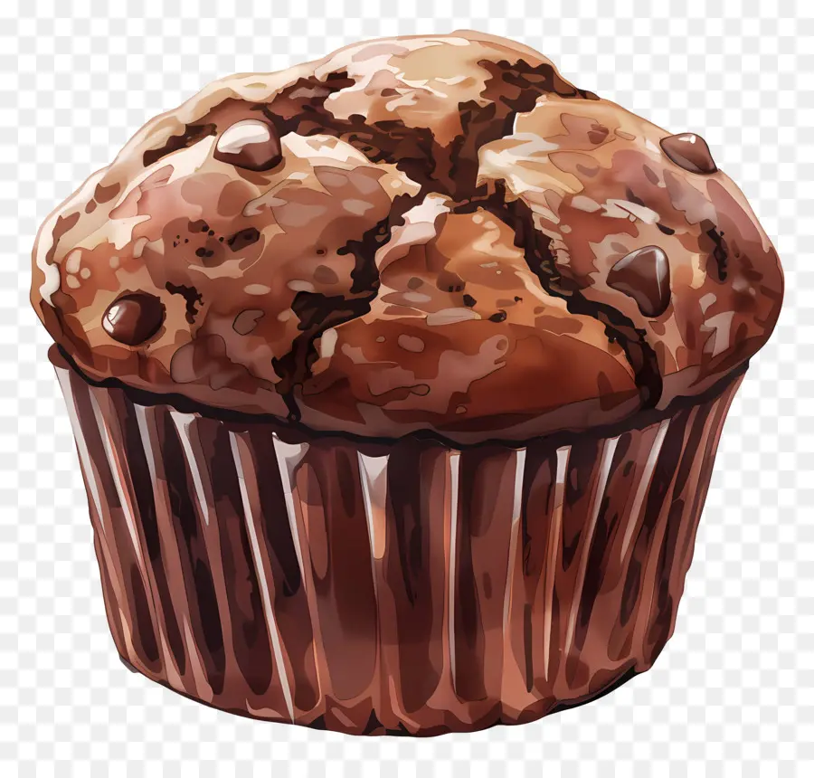 Muffin De Doble Chocolate，Mollete PNG