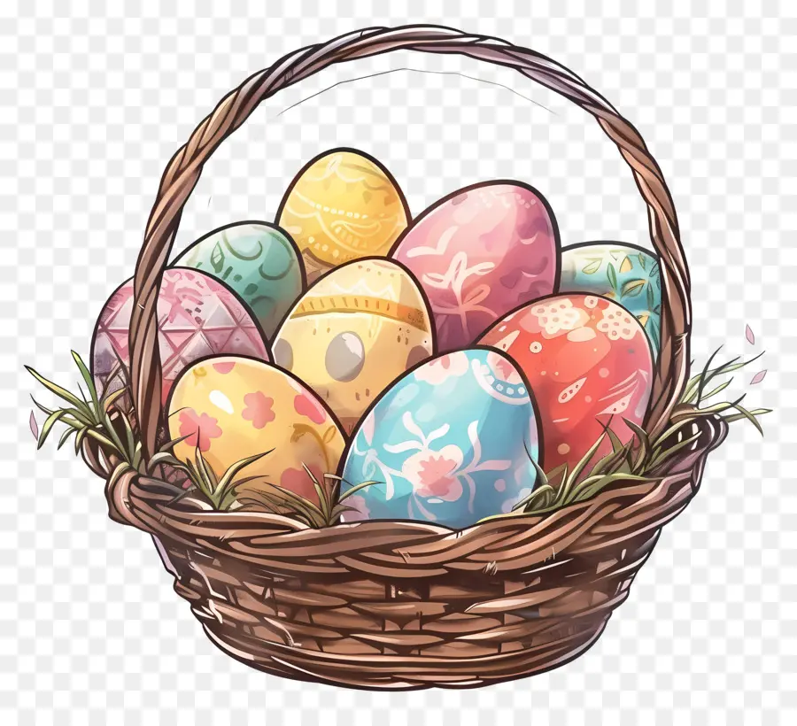 Los Huevos De Pascua，Coloridos Huevos De Pascua PNG