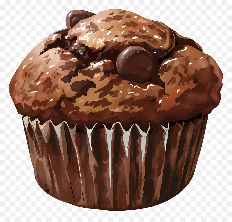 Muffin De Chocolate Doble，Muffin De Chocolate PNG