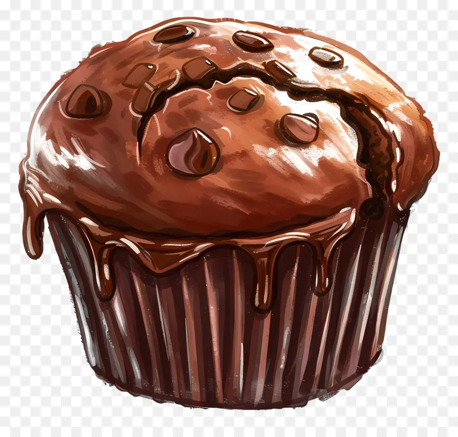 Muffin De Chocolate Doble，Mollete PNG