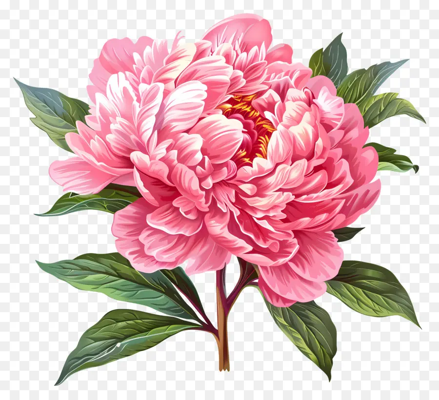 Peonía Rosa，Peonía PNG