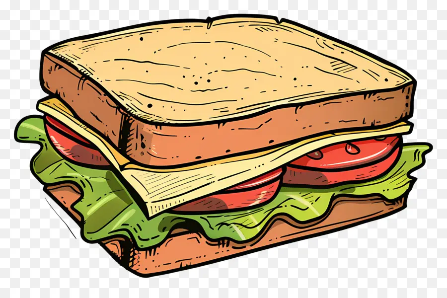 Sándwich De Dibujos Animados，Sandwich PNG