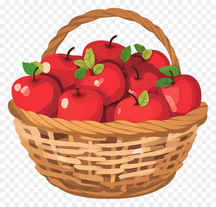 La Manzana De La Cesta，Las Manzanas Rojas PNG