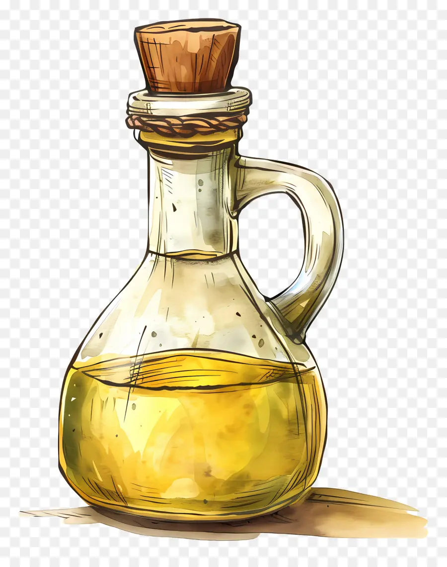 Botella De Aceite，Vaso PNG