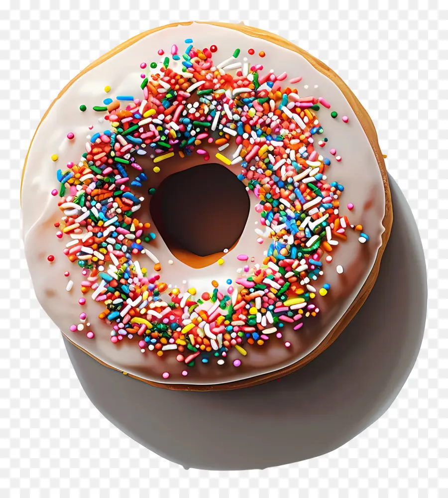 Rociar En Donas，Dona Colorida PNG