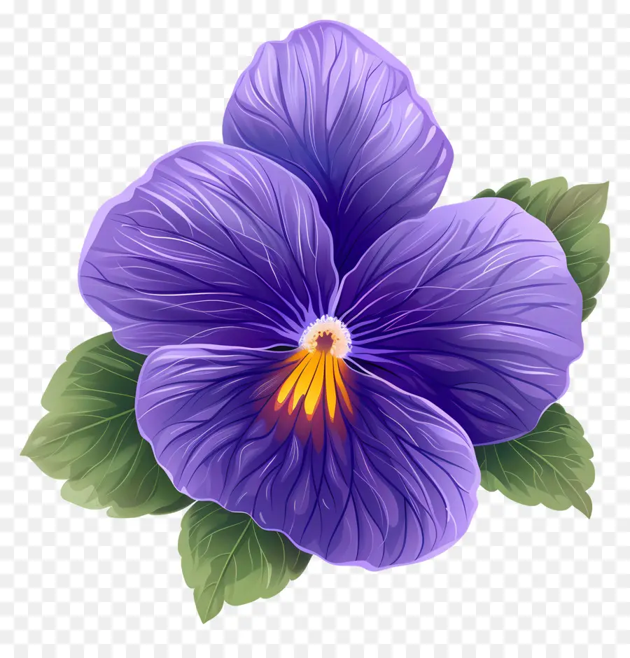 Flor De Violeta，Flor Morada PNG