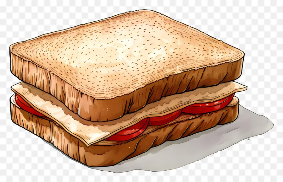 Sándwich De Pan，Rebanadas De Pan PNG