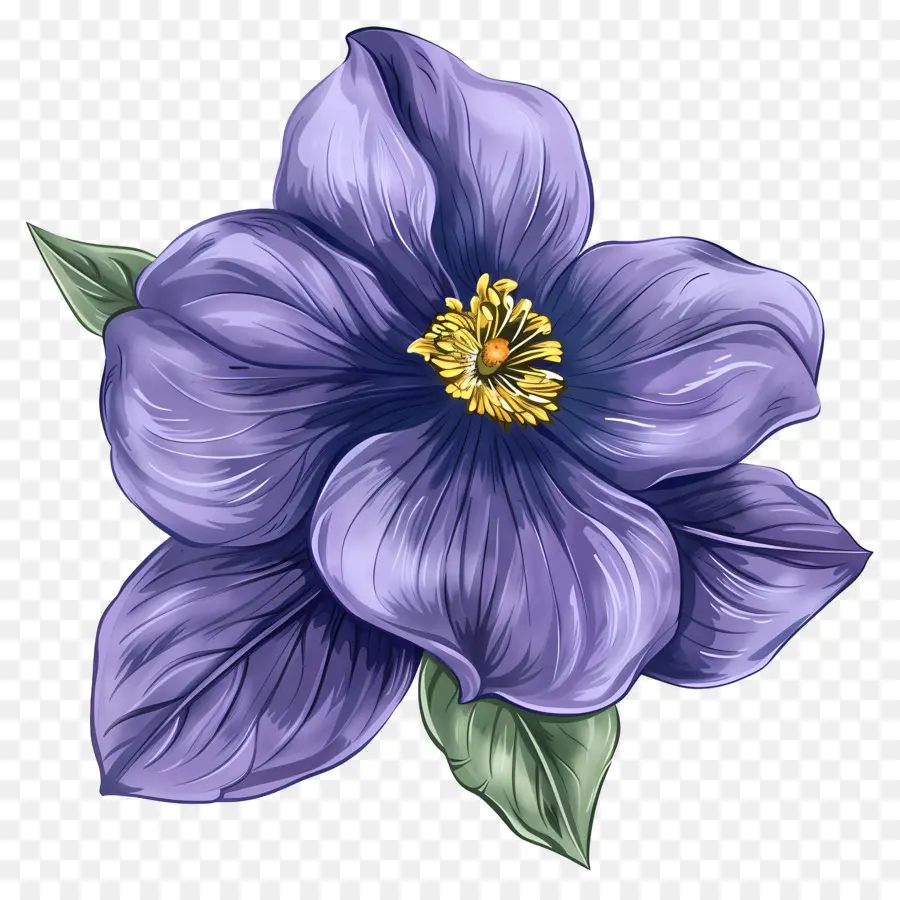 Flor De Violeta，Flor Morada PNG