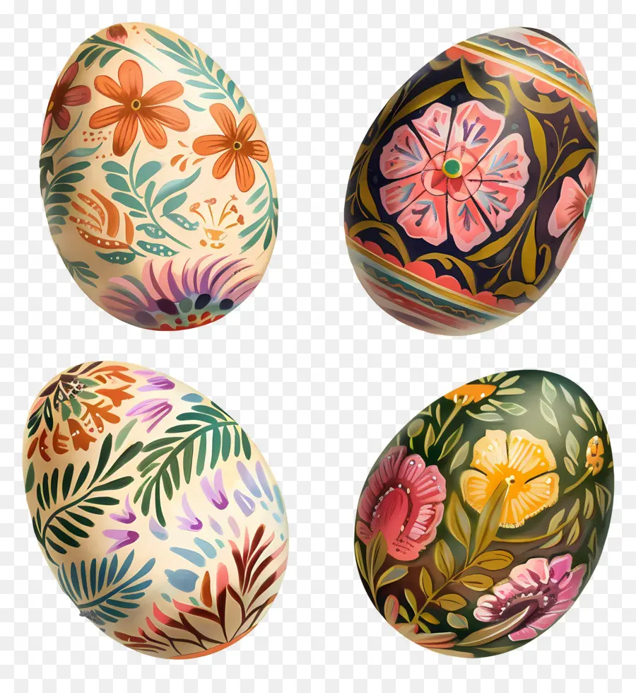 Huevos De Pascua，Huevos Decorados PNG