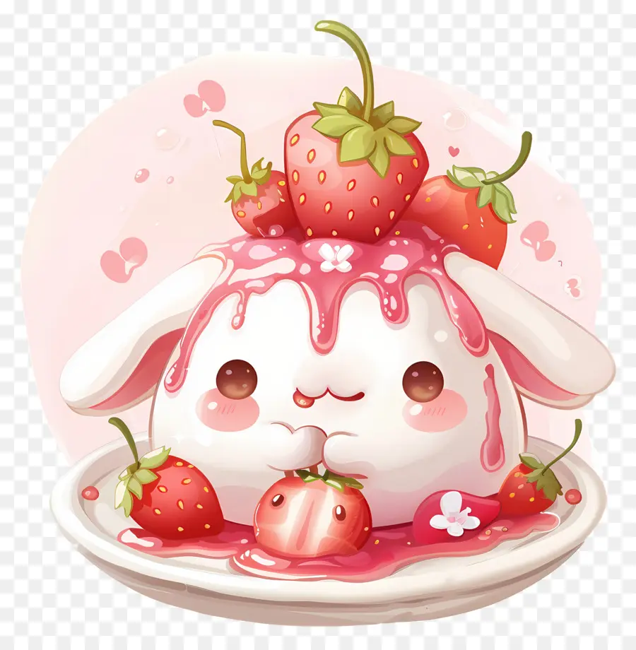 Cinnamoroll，Fresa De Postre PNG