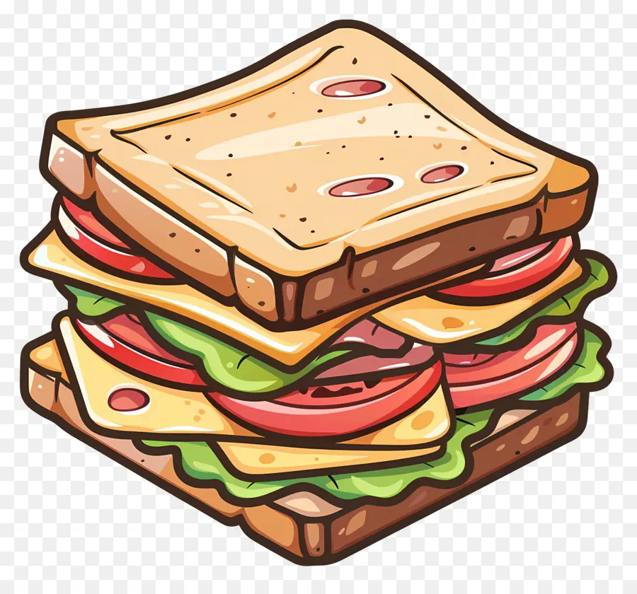 Sándwich De Dibujos Animados，Sandwich PNG