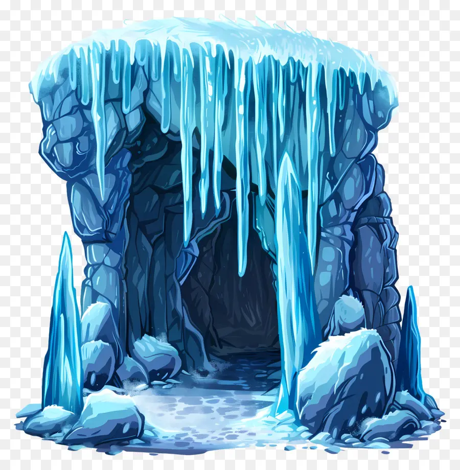 Estalactita Cava，La Cueva De Hielo PNG