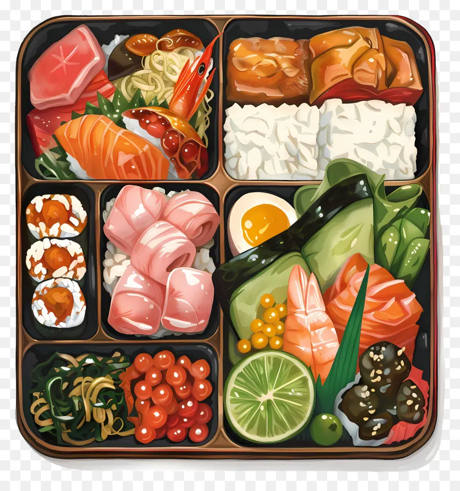 Bento，Sushi Bento Box PNG