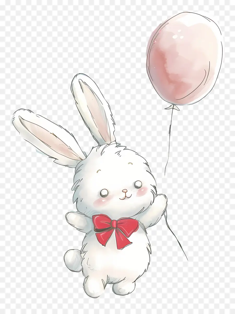 Cinnamoroll，Lindo Conejito Con Globo PNG