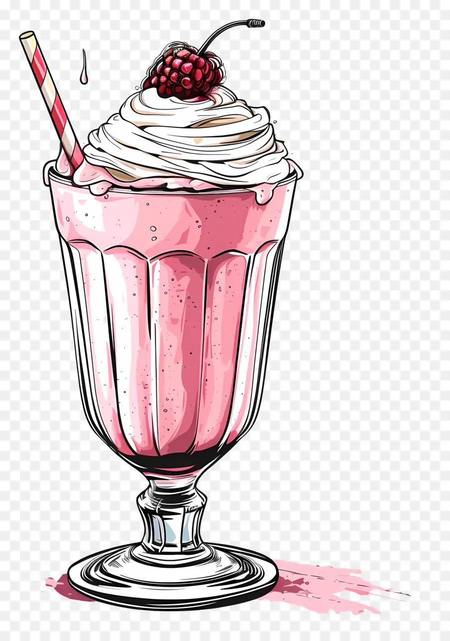 Batido De，Batido Rosa PNG