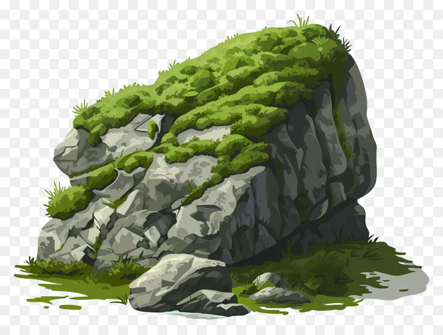 Moss Rock，Mossy Rock PNG