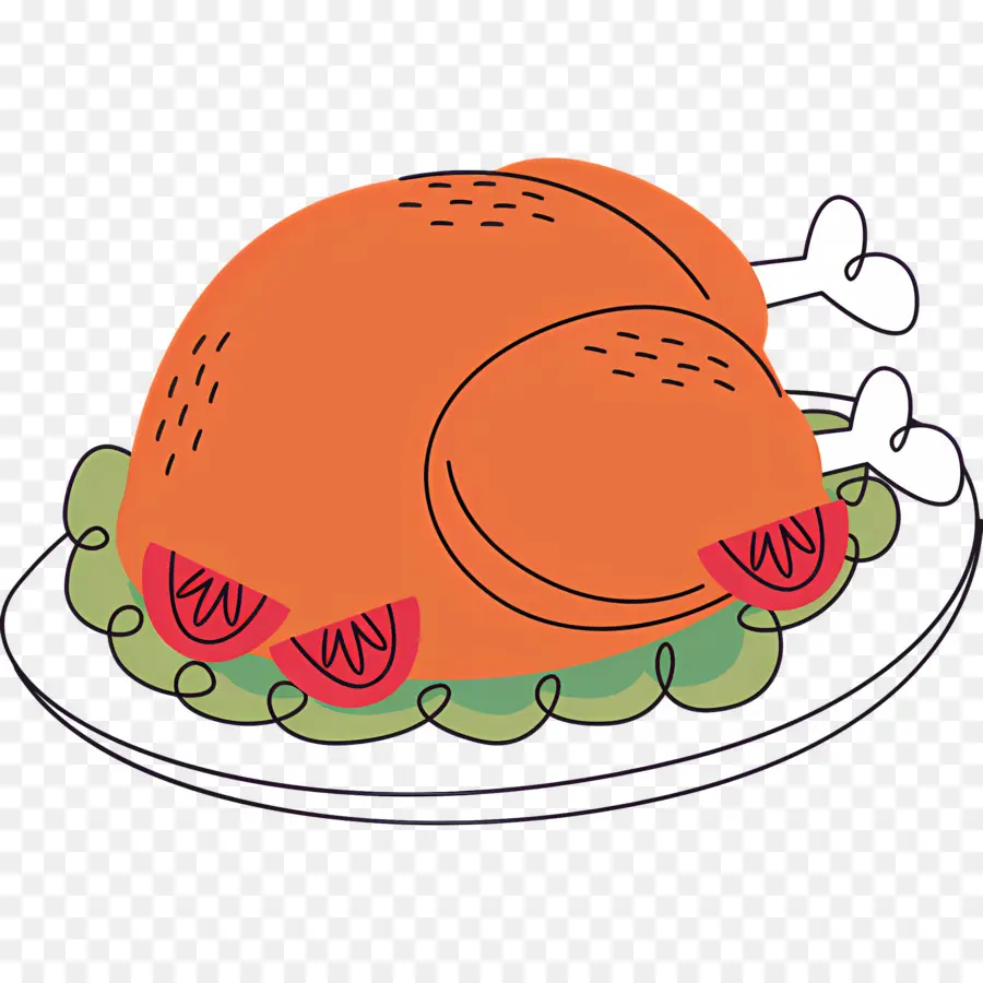 Turquía，Pavo Asado PNG