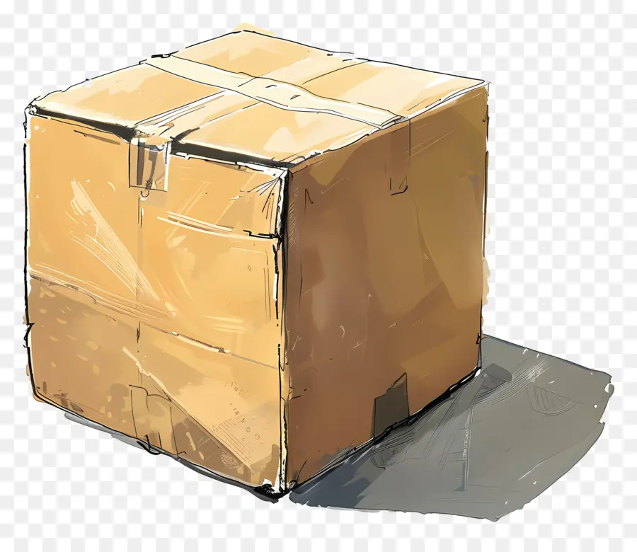 Caja De Cartón，Embalaje PNG