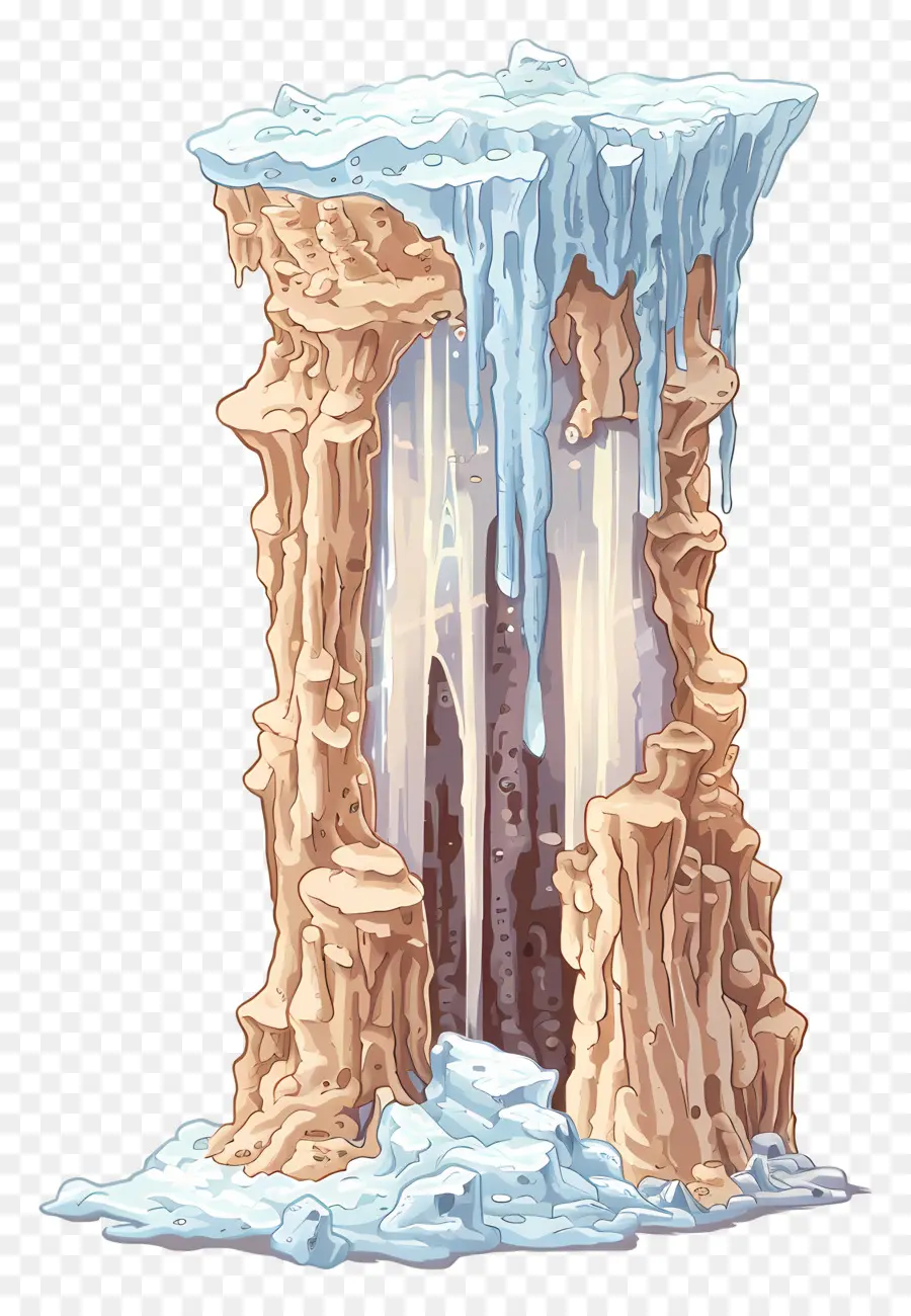 Cava De Estalactita，La Cueva De Hielo PNG