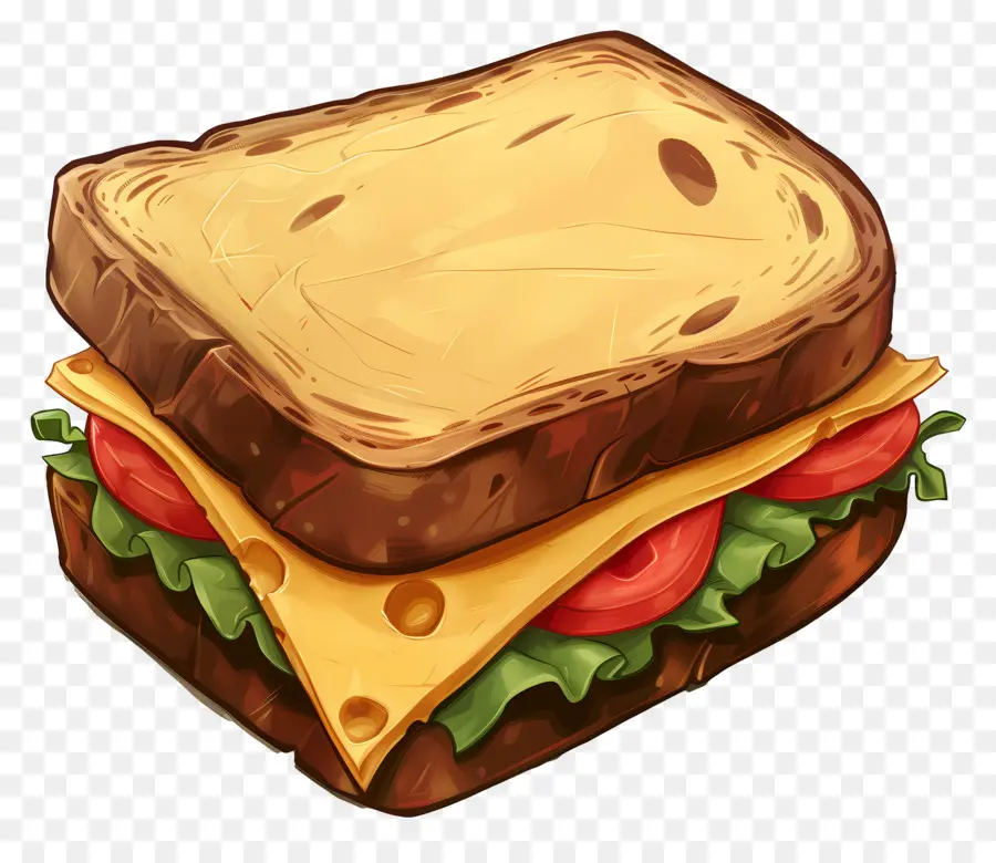 Sándwich De Queso，Tomate PNG