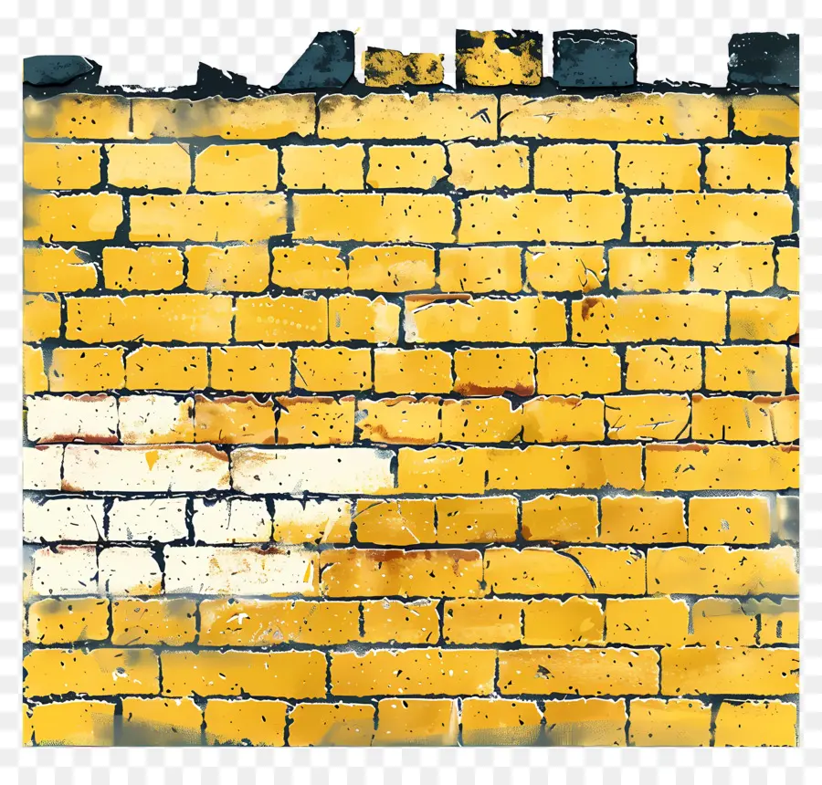 La Pared De Ladrillo，Amarillo PNG