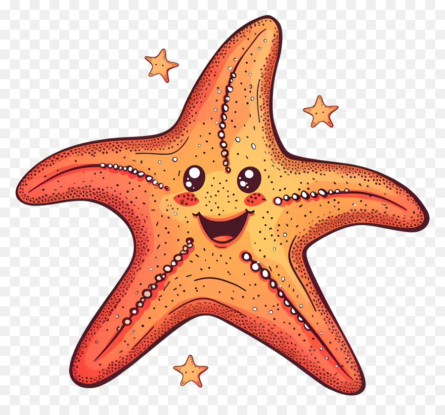 De Dibujos Animados De Estrellas De Mar，Estrella De Mar PNG