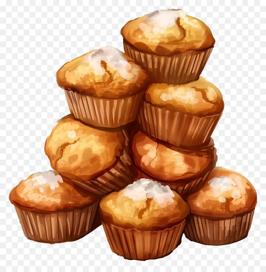 Pila De Muffins，Panecillos PNG