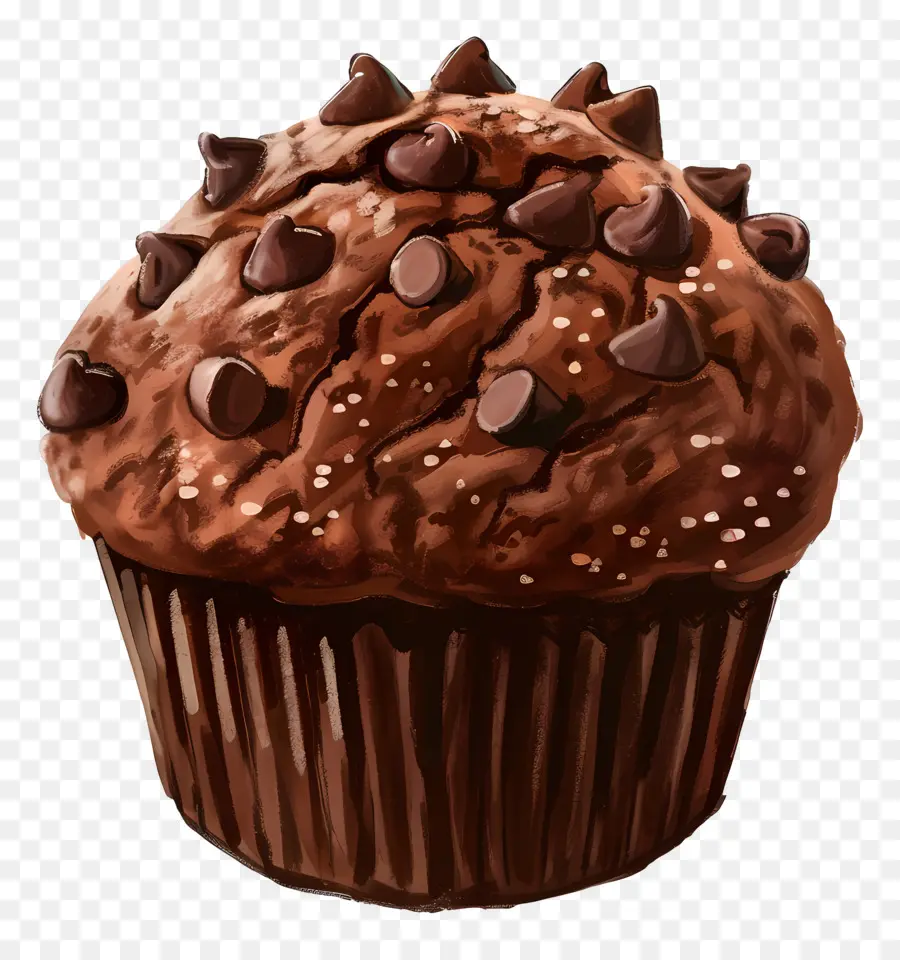 Muffin De Chocolate Doble，Muffin De Chocolate PNG