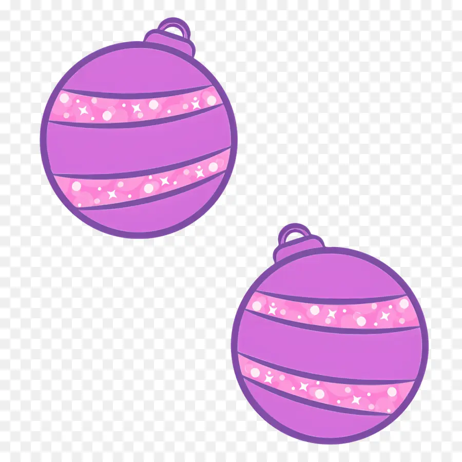 Bola De Navidad，Morado De Los Ornamentos PNG