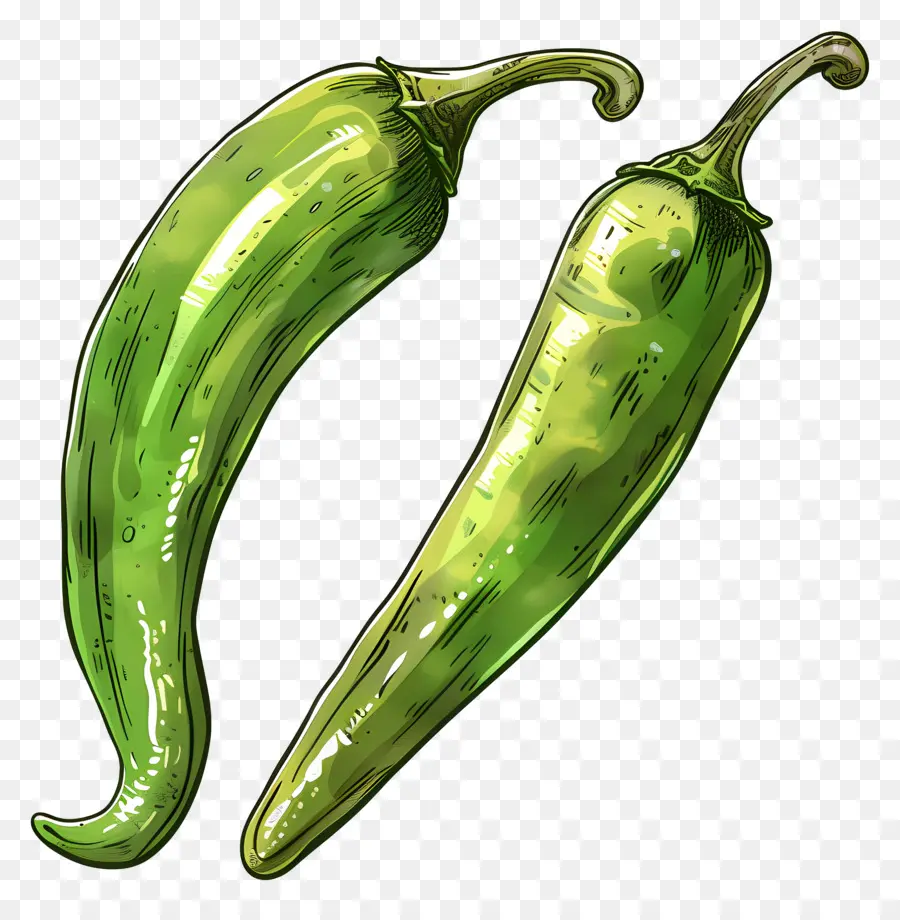 Ají Verde，Pimientos Verdes PNG