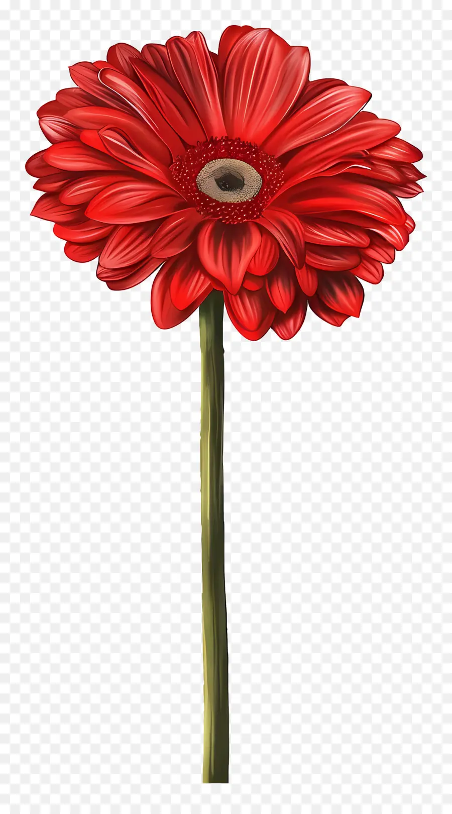 Gerbera Roja，Flor Roja PNG