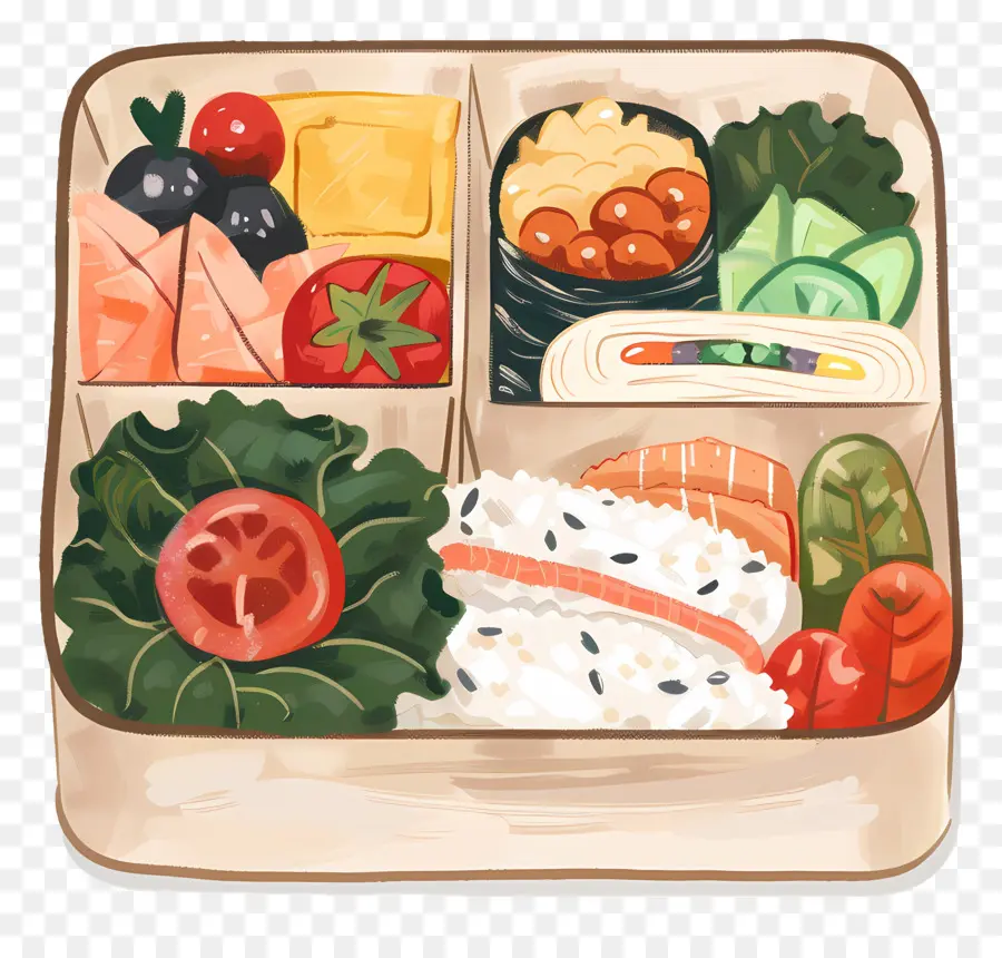 Caja Bento，Cocina Japonesa PNG