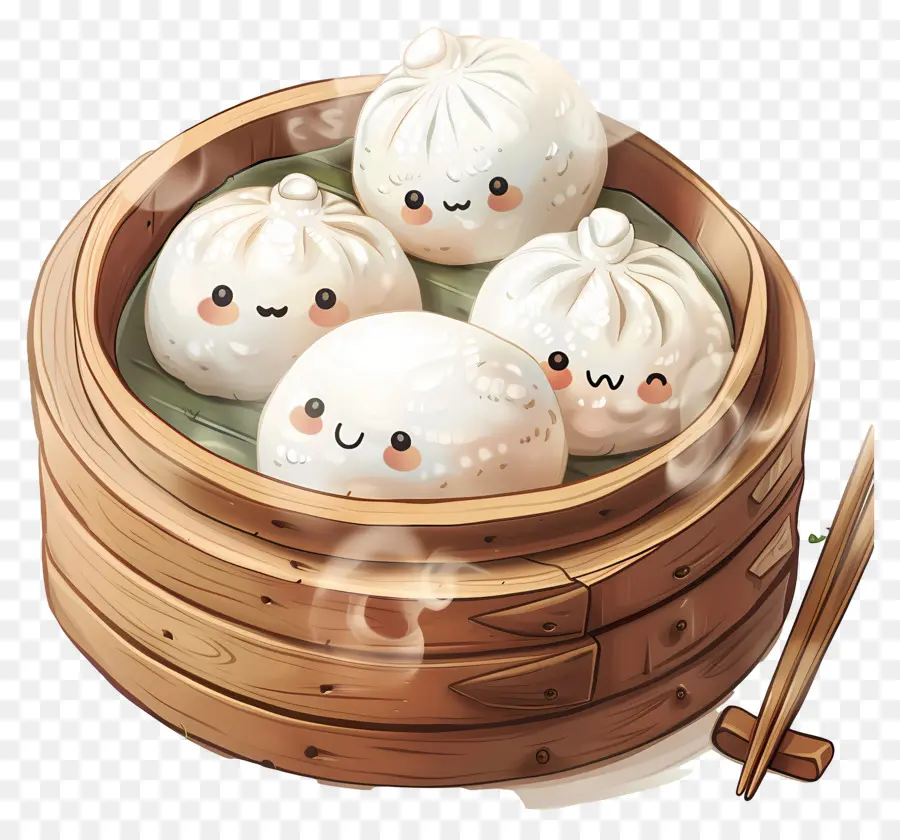 Dimsum，Bollos Al Vapor PNG