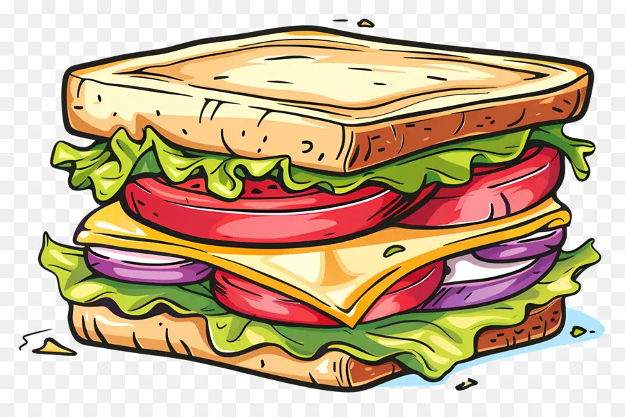 Sándwich De Dibujos Animados，Sándwich PNG