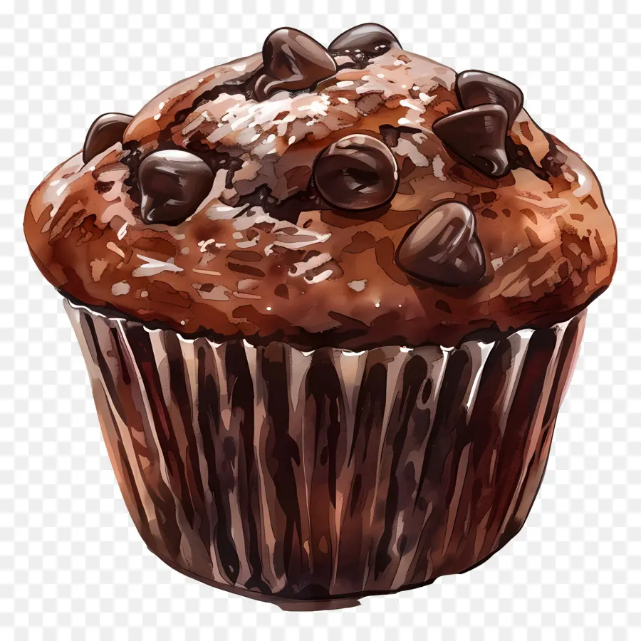 Muffin De Chocolate Doble，Muffin De Chocolate PNG