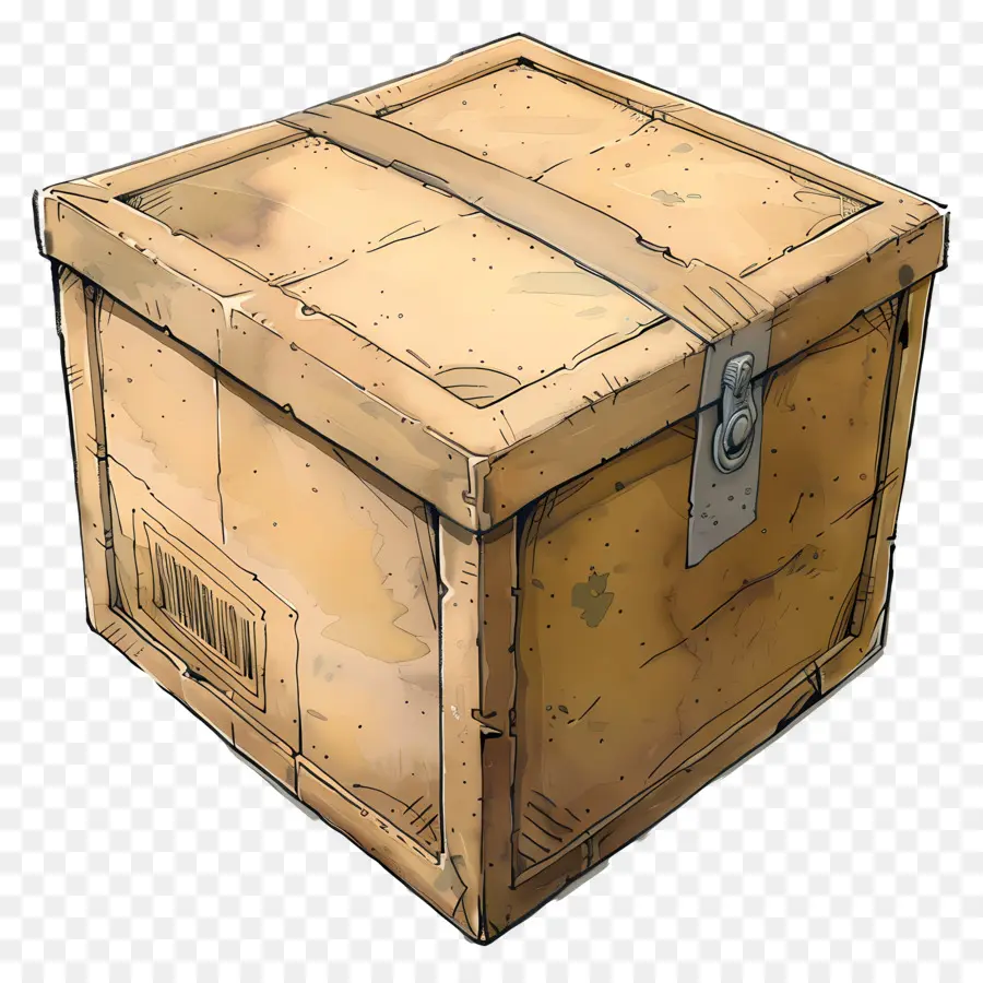 Caja De Envío，Caja De Madera PNG