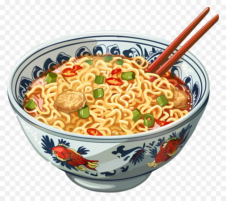 Fideos Instantáneos，Tazón De Fideos PNG