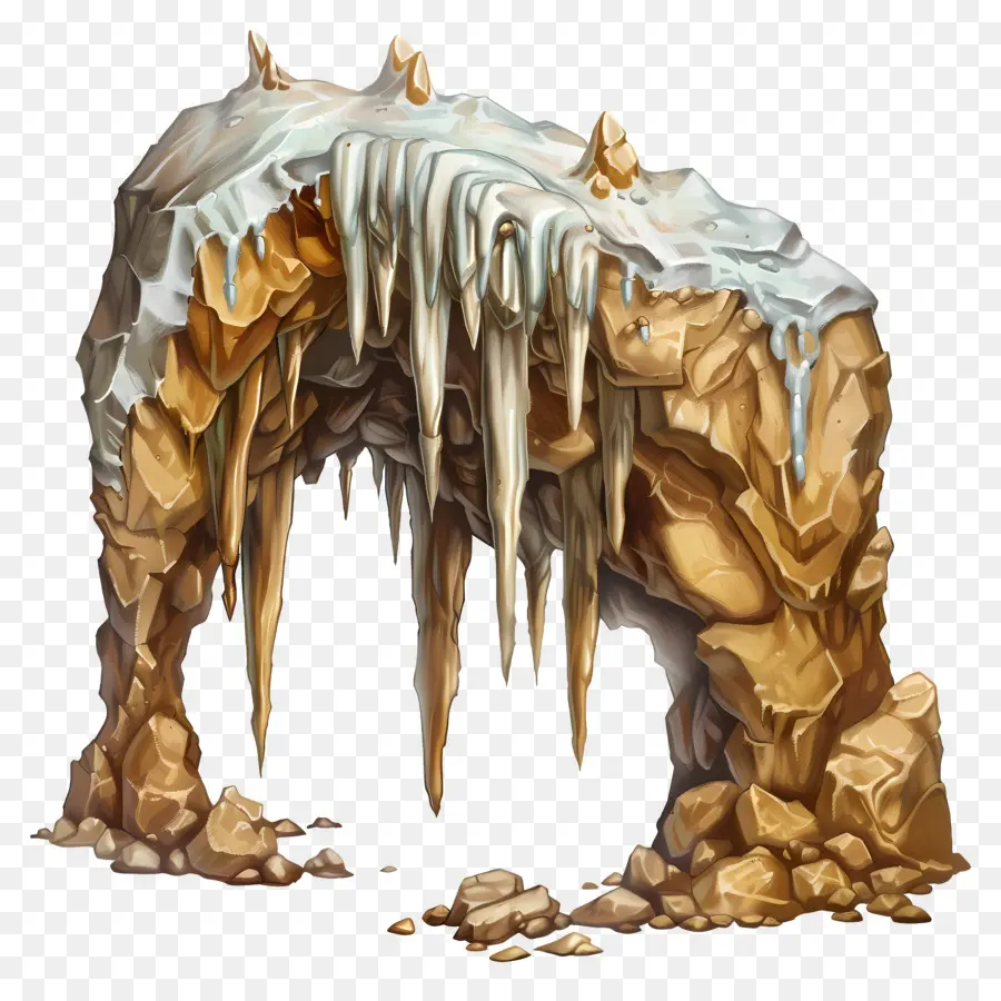 Cava De Estalactita，La Cueva De Hielo PNG