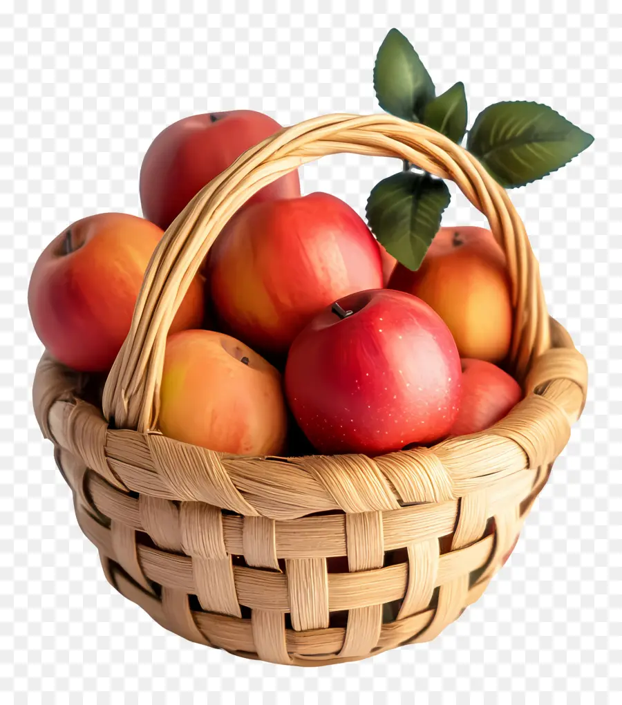 La Manzana De La Cesta，Las Manzanas Rojas PNG