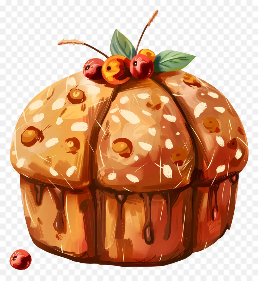 Panettone，El Pastel De Frutas PNG