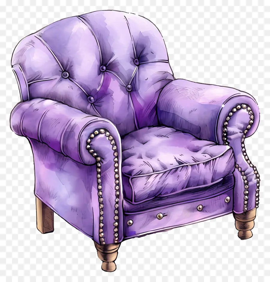 Sillón Violeta，Sillón Púrpura PNG