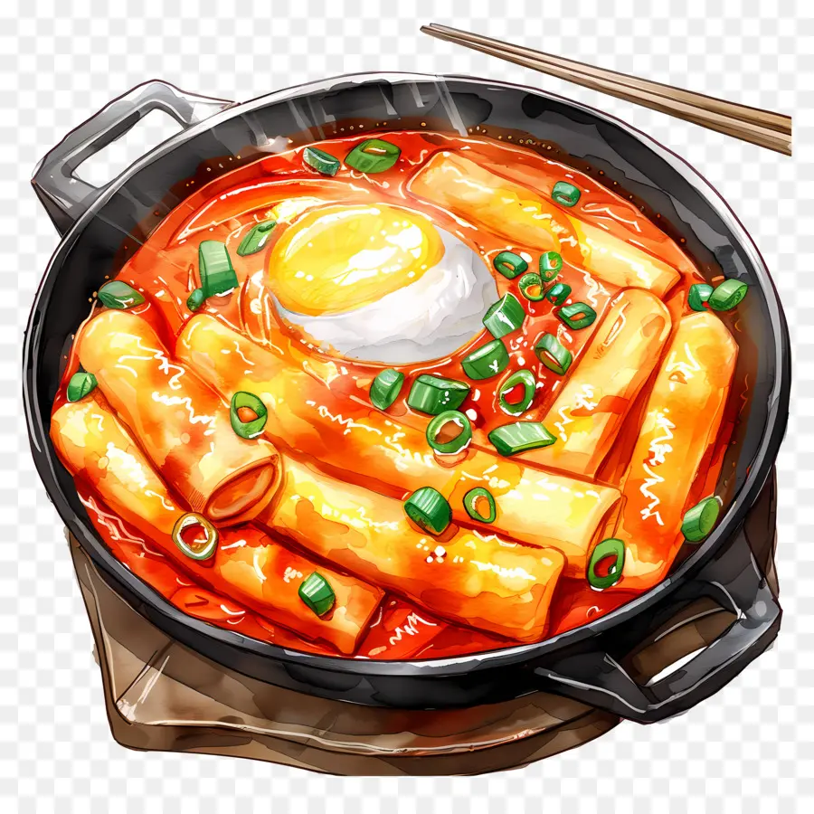 Cheesy Tteokbokki，Tteokbokki PNG